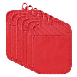 High Quality Eco-Friendly Square Custom Classic Canvas Pot Holder Premium Cotton Customized Logo Printing Hot Selling Home - Product Image 4