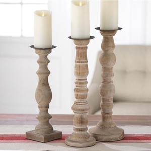 New Latest Design Stylish <b>Candle</b> Holder for Wooden <b>Candle</b> <b>Pillar</b> Stand for Home Decorative Indian Handicraft Customized - Product Image 1