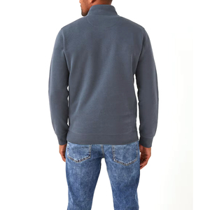 Nouveau style à manches longues demi/quart fermeture éclair 100% coton solide hommes sweatshirt-meilleure qualité bas prix séchage rapide Street Style - Product Image 2