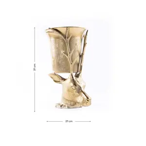 ถังน้ำแข็งทำมือระดับพรีเมียม พร้อมถังน้ำแข็งเหล็กดีไซน์หรูหรา งานฝีมือสุดหรูสีทอง ผลิตโดย Zahid Exports - Product Image 5