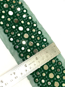 ผ้าลูกไม้ปักลายดอกไม้สีสันสดใสคุณภาพสูงแบบกำหนดเอง  ขายดีสำหรับเสื้อผ้า รองเท้า และกระเป๋า - Product Image 4