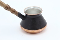 Cafetière en cuivre turc arménie Jezve manche en bois cafetière à la main cafetière turque