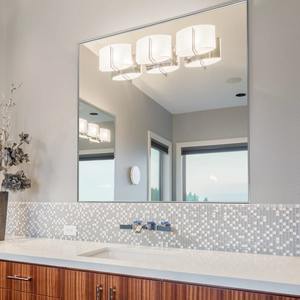 Vintage <b>Gold</b> Square Art Deco Metal Wall <b>Mirror</b> Ornate Scroll Top Decorative Floral Crest Eco-Friendly Handmade Wedding Decor - Product Image 4