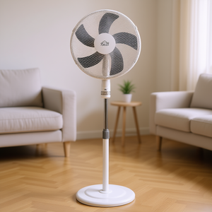 Ventilador de Torre y Pedestal VE1640 de 60W y 40cm con 5 Aspas, Blanco y Gris - Product Image 3
