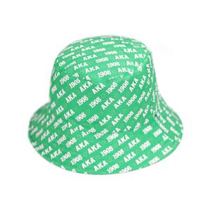 Sombrero de cubo Reversible Rosa AKA personalizado, 100% algodón, hermandad de mujeres, ropa griega, logotipo frontal bordado, ropa AKA personalizada, sombrero de moda - Product Image 2