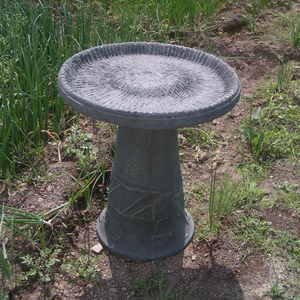 KNT Wholesale Fiberglass Artificial <b>Bird</b> <b>Bath</b> Rock Natural <b>Stone</b> Finish Weather Resistant Waterproof for Garden Decoration - Product Image 1