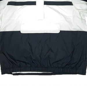 Chaqueta Bomber Negra y Blanca para Hombre, Diseño Colorblock con Capucha, Media Cremallera Frontal, Tejido de Lana, Impermeable, Reversible, Ligera, para Invierno - Product Image 2