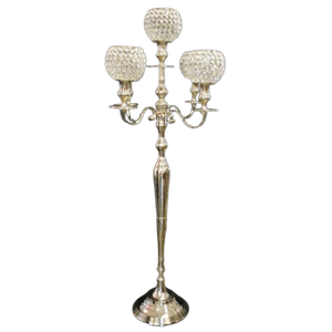 Vente en gros Centres de table Candélabres à vendre Métal nickelé Fabriqué Décoratif Nouveau design Centre de table Candélabres faits à la main - Product Image 1