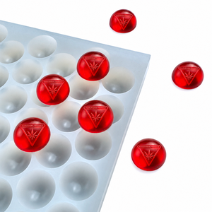 Molde de Silicona Comercial para Producción de Gomitas, 210 Cavidades, 3 ml, Forma de Media Esfera, para Fabricantes de Alimentos - Product Image 5