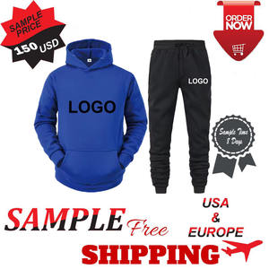 Sudaderas con capucha para correr de invierno de calidad superior para hombre, pantalones, jersey de lujo, chándales, diseño personalizado, talla XL, logotipo impreso de talla grande - Product Image 6