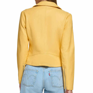 Wholesale Awesome <b>Leather</b> <b>Jackets</b> For Ladies Fashion New Arrival Customized <b>Genuine</b> <b>Leather</b> <b>Jackets</b> In Bulk Quantity - Product Image 3