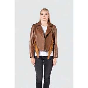 Ámbar İç Cepli Kadın Ceket - Kahverengi Deri Ceket 2020 - Product Image 3