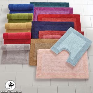 Luxury Multi Color Wholesale Custom Bath Mat Quick Dry Designer Bath Rugs Cotton with Machine Made Technics for Bathrooms - Product Image 1
