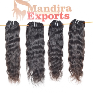 Paquetes de cabello trenzado indio crudo del vendedor al por mayor cabello de un solo donante cabello humano ondulado negro sin procesar virgen onda natural - Product Image 5