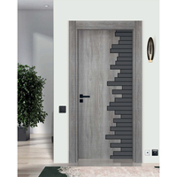 Porte de sécurité en bois massif personnalisée pour hôtel, appartement, villa, supermarché, extérieur, résistante au feu, usine turque, projet OEM