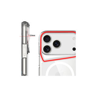 Coque en silicone transparente antichoc compatible MagSafe série ATA T-Max pour iPhone 17 Pro Max A34 A03S A24 A22 A12 - Product Image 3