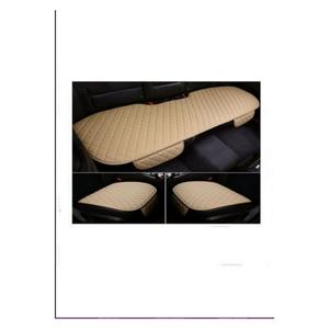 Set sedile sedile sedile 3 pezzi aggiungere valore alla tua auto Beige pelle Beige filo Beige