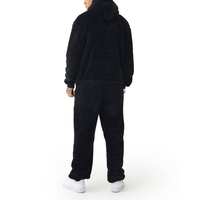 Ensemble de survêtement évasé en molleton 100 % coton AZ LUCKY SPORTS pour homme, taille XXL, style vintage, avec cordon de serrage, imprimé léopard, décontracté, streetwear