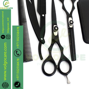 Ensemble de ciseaux de coiffeur pour droitier de 6.0 pouces coupe de cheveux professionnelle ciseaux à effiler lame émoussée tranchante hommes femmes peigne - Product Image 6