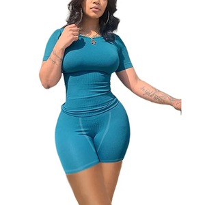 100% Cotton Breathable Custom Women's Sets <b>Slim</b> Fit Summer Set Women New Premium <b>Shorts</b> Shirt 2026 - Product Image 2