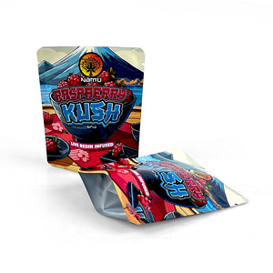 Tùy Chỉnh Trẻ Em Kháng 3.5G Mylar Túi Gram Matte Mềm Cảm Ứng Mùi Bằng Chứng Túi Nắp Kéo Nhựa Bao Bì Thuốc Lá Túi - Product Image 3