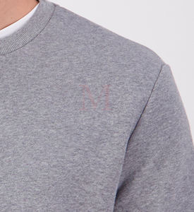 Sudadera de cuello redondo bordada de alta calidad personalizada para hombre, Jersey holgado de manga larga para invierno - Product Image 4