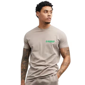 T-shirts pour hommes en coton 100% à coupe régulière, manches régulières, style streetwear, séchage rapide et respirant, tee-shirt décontracté tendance - Product Image 2