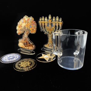 Posavasos con logotipo acrílico personalizado Elegante y funcional con claridad elegante Eleva su presencia de marca - Product Image 1