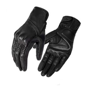 Gants de moto d'hiver de haute qualité pour hommes femmes respirant en cuir de mouton Anti-coupure écran tactile en Fiber de carbone - Product Image 1