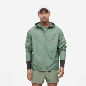 Veste coupe-vent personnalisée deux pièces pour hommes, survêtement réfléchissant zippé 100% polaire imprimée en coton - Product Image 1