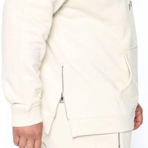 Survêtements 2 pièces unisexe avec logo personnalisé en molleton de coton survêtements de maternité à motif uni pour hommes - Product Image 5