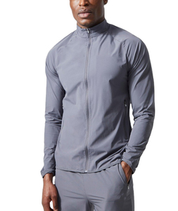 Ensemble unisexe personnalisé 2026, veste coupe-vent à col cheminée zippée en nylon respirant, pantalon de jogging, ensemble décontracté deux pièces pour hommes - Product Image 4