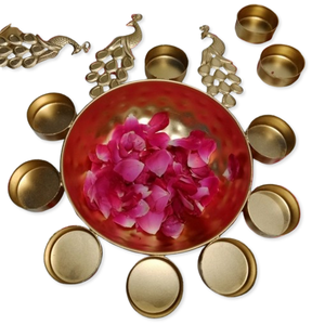 Lámparas Urli Diya de latón hechas a mano, la mejor calidad, duraderas, ecológicas, étnicas, indias, decoración, cuenco, Pooja, centros de mesa de entrada para habitación - Product Image 6