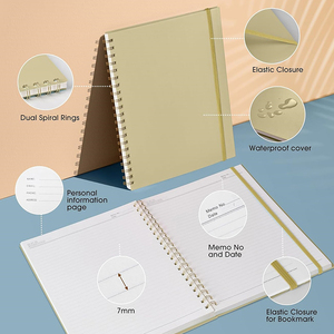 <span class=keywords><strong>Quaderno</strong></span> <span class=keywords><strong>a</strong></span> <span class=keywords><strong>spirale</strong></span> con copertina rigida, formato <span class=keywords><strong>grande</strong></span>, adatto per lavoro, scuola, scrittura, appunti, affari. - Product Image 3