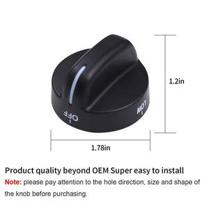 Juego de Perillas de Control para Estufa de Gas Whirlpool/Estate/Amana (Paquete de 4) - Reemplaza AP6012363 - Product Image 3