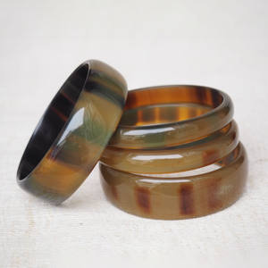 Joyería de moda pulseras de cuerno natural brazaletes pulsera hecha a mano brazalete de buena calidad al por mayor - Product Image 3