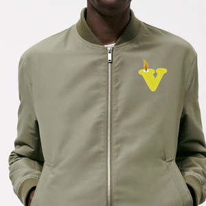 Everyday Men's <b>Slim</b> <b>Fit</b> Bomber <b>Jacket</b> With Stand Collar Comfortable And Lightweight OEM Manufacturer High Quality Bomber <b>Jacket</b> - Product Image 5