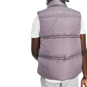 Chaqueta de burbuja lisa en blanco para hombre unisex de alta calidad con logotipo personalizado sin mangas personalizado para Otoño e Invierno - Product Image 2