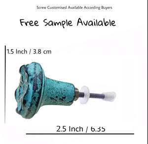 Poignées multifonctionnelles en fonte bleu mer moderne pour armoires de cuisine armoires de chambre à coucher meubles commodes de salle de bain tiroirs - Product Image 3