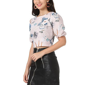 เสื้อครอปสำหรับผู้หญิงแฟชั่นกิจกรรมท่องเที่ยวในยิมทำจากวัสดุคุณภาพสูงเสื้อครอปท็อปเหมาะสำหรับใช้ในชีวิตประจำวัน - Product Image 3