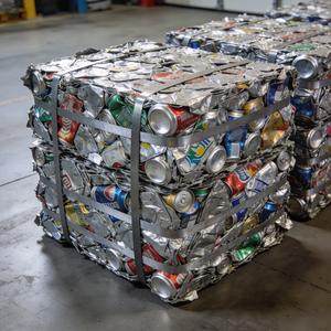 เศษกระป๋องเครื่องดื่มอลูมิเนียมรีไซเคิล UBC วัสดุอลูมิเนียมจำนวนมากสำหรับโรงงานหลอม - Product Image 1