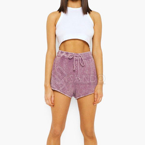 กางเกงขาสั้นเอวสูงระบายอากาศได้ดีสำหรับผู้หญิงกางเกงขาสั้นซักได้ตามต้องการ - Product Image 4