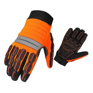 Gants de travail en cuir à usage intensif avec logo personnalisé Gants de sécurité XL à doublure en coton imperméable pour l'extérieur dans l'industrie du pétrole et du gaz - Product Image 5