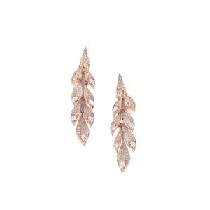 Modische Ohrhänger mit strahlendem Rosenblüten-Design - Product Image 1