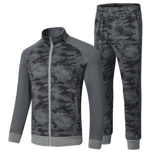 Tech Fleece Camo Full Zipper Jacket Jogger Tracksuits for Men Custom Print Logo Running Sportswear Sweat Suit Jogging Suit - Product Image 1