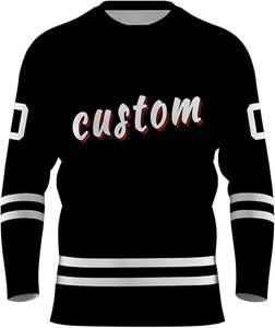 Vente en gros d'ensembles de hockey sur glace unisexes sur mesure uniforme respirant confortable à séchage rapide de haute qualité avec logo personnalisé à vendre - Product Image 4