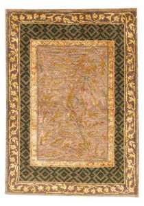 High Quality 5x8 Gold Rose Oushak Rug Persian Design Silk Wool <b>Carpet</b> Hand-Matted Cotton for Modern Home Living Room Meeting - Product Image 4