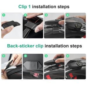 EJEAS Q8 모토 헬멧 블루투스 인터콤 헤드셋 전이중 1000M 2-Way 6 라이더 FM 음악 공유 방수 - Product Image 5