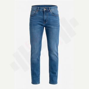 กางเกงยีนส์เดนิมวินเทจผู้ชายรุ่นล่าสุดปี 2025 ระบายอากาศได้ดี  โลโก้สั่งทำได้ ทรงตรง ใส่ได้ทั้งฤดูใบไม้ผลิและฤดูหนาว  ผ้ายีนส์ฟอก  ติดกระดุม ซักได้  ผ้าถัก - Product Image 1