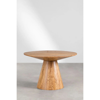 Table à manger en bois de manguier massif, base en piédestal naturel, minimaliste, 6 places, mobilier moderne pour la maison, café, design minimaliste moderne